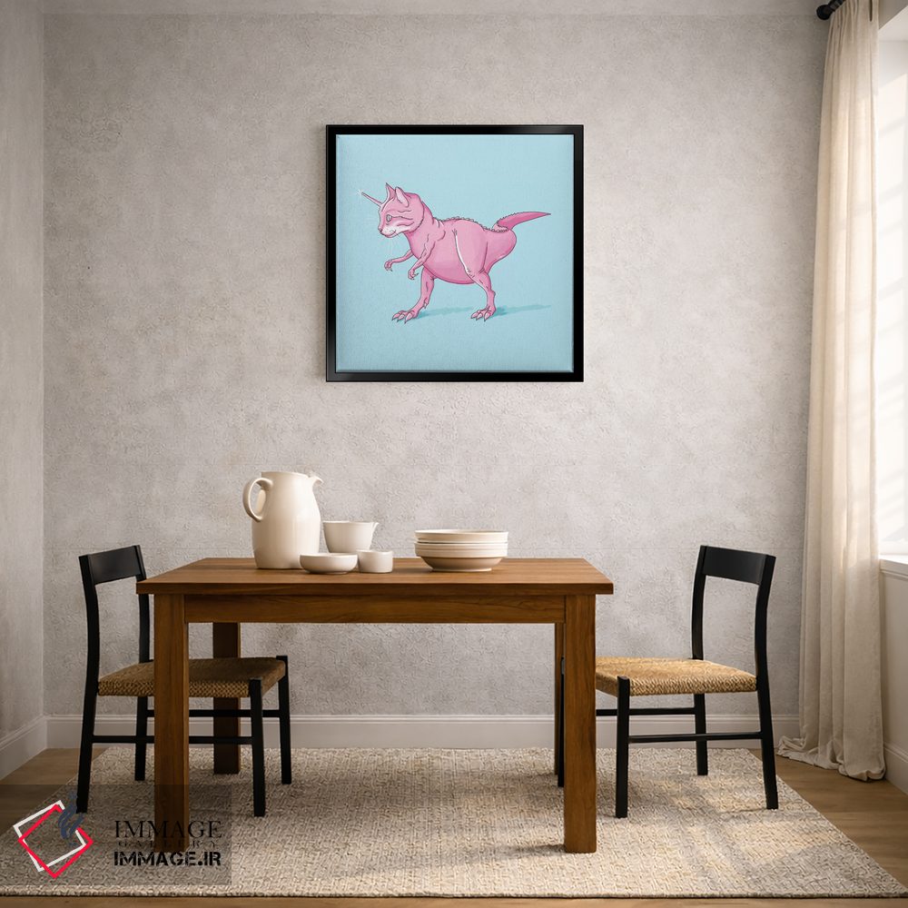 تابلو دکوراتیو گربه تک شاخ رکس اثر لاستاناو - D4B