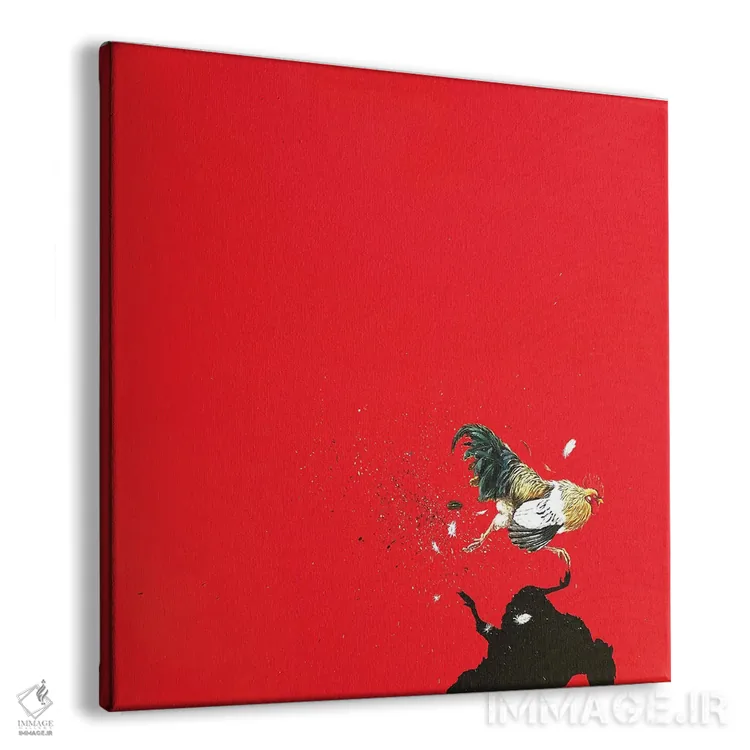 تابلو دکوراتیو سایه های مسابقه II اثر لنا اسمیرنوا - نمای پرسپکتیو محصول