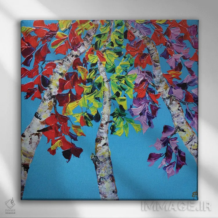 تابلو دکوراتیو سمفونی پاییزی I اثر لنا اسمیرنوا - نمای روبهرو روی دیوار