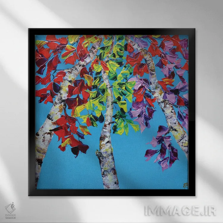 تابلو دکوراتیو سمفونی پاییزی I اثر لنا اسمیرنوا - نمای قابدار مشکی