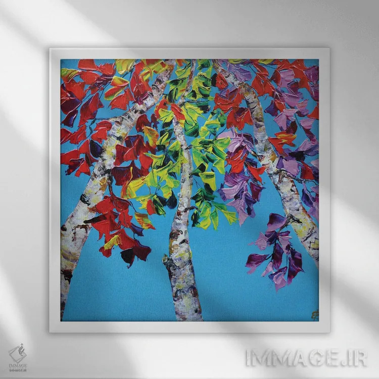 تابلو دکوراتیو سمفونی پاییزی I اثر لنا اسمیرنوا - نمای قابدار سفید