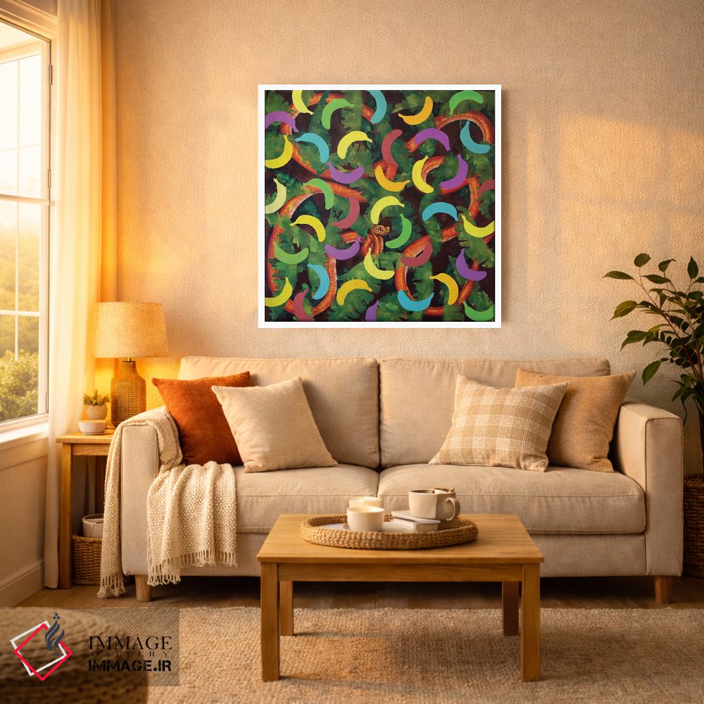 تابلو دکوراتیو مار در بهشت موزها اثر لنا اسمیرنوا - D1W