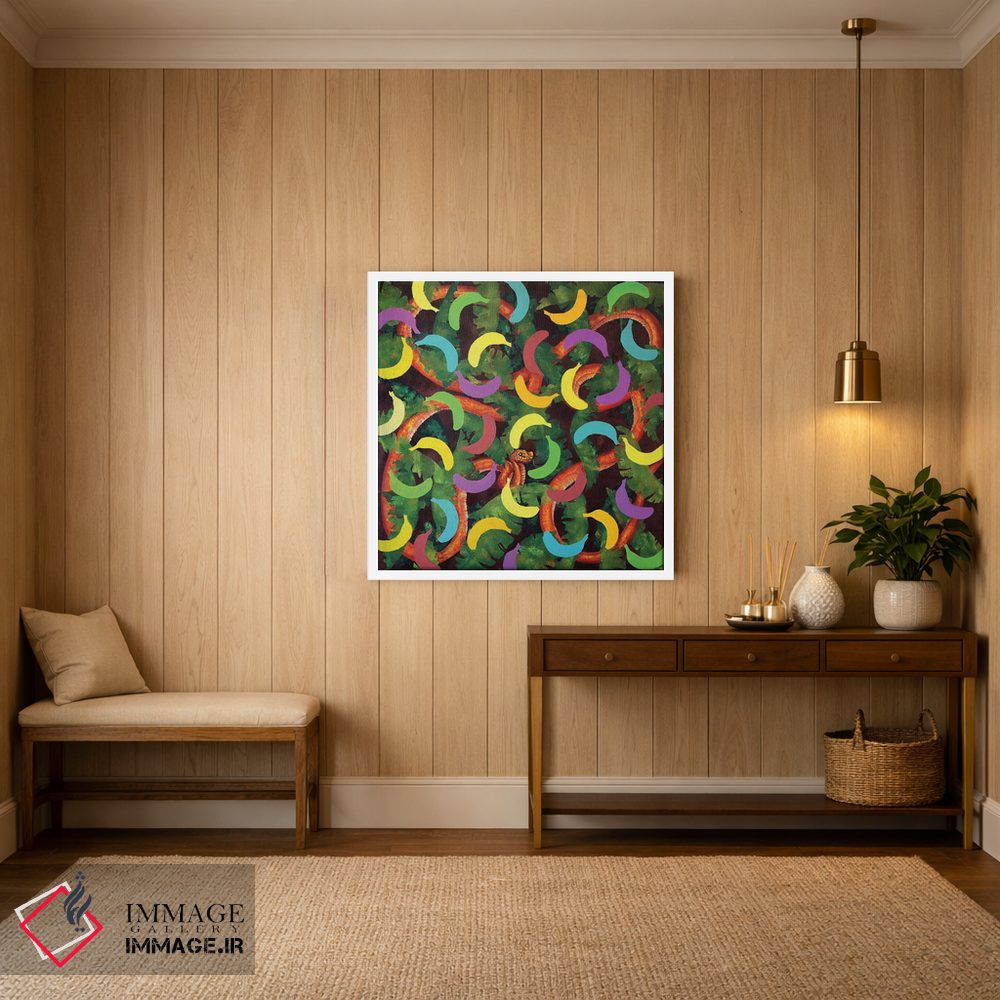 تابلو دکوراتیو مار در بهشت موزها اثر لنا اسمیرنوا - D3W