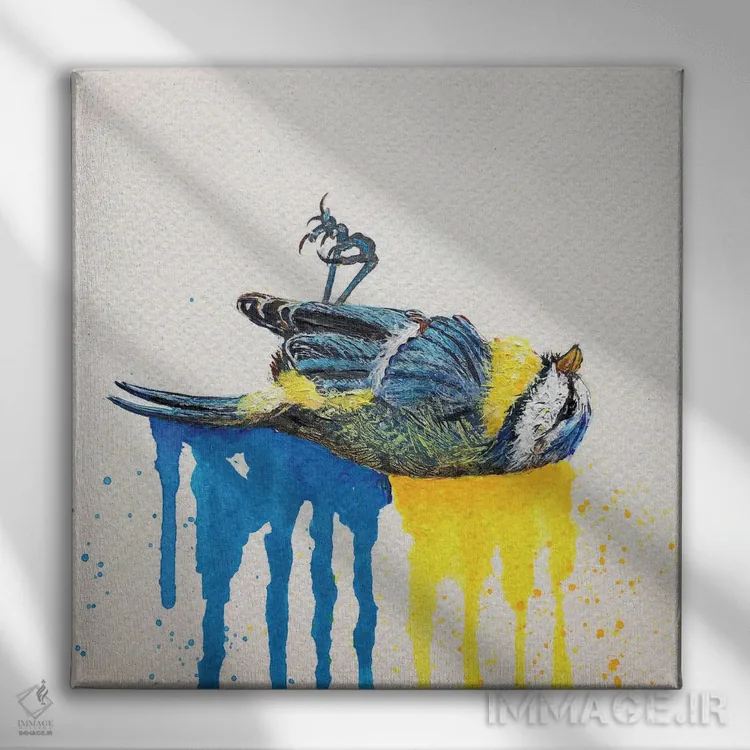 تابلو دکوراتیو چهار ماه و ده روز اثر لنا اسمیرنوا - نمای روبهرو روی دیوار