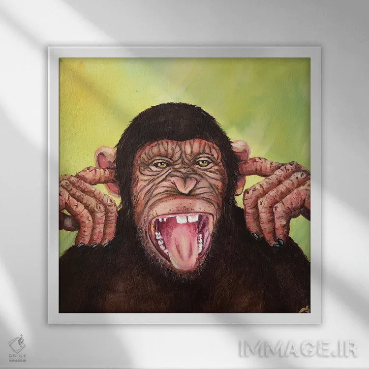 تابلو دکوراتیو ساکت باش اثر لنا اسمیرنوا - نمای قابدار سفید