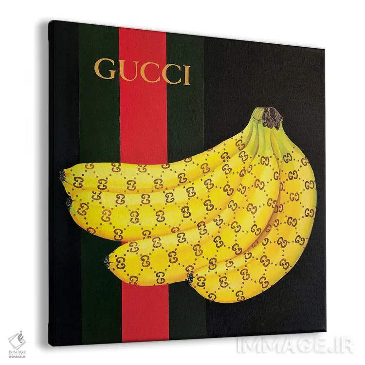 تابلو دکوراتیو موزهای گوچی اثر لنا اسمیرنوا - نمای پرسپکتیو محصول
