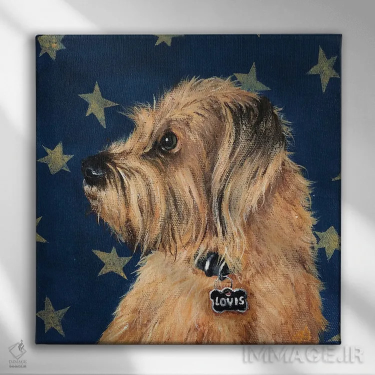 تابلو دکوراتیو لوویس اثر لنا اسمیرنوا - نمای روبهرو روی دیوار