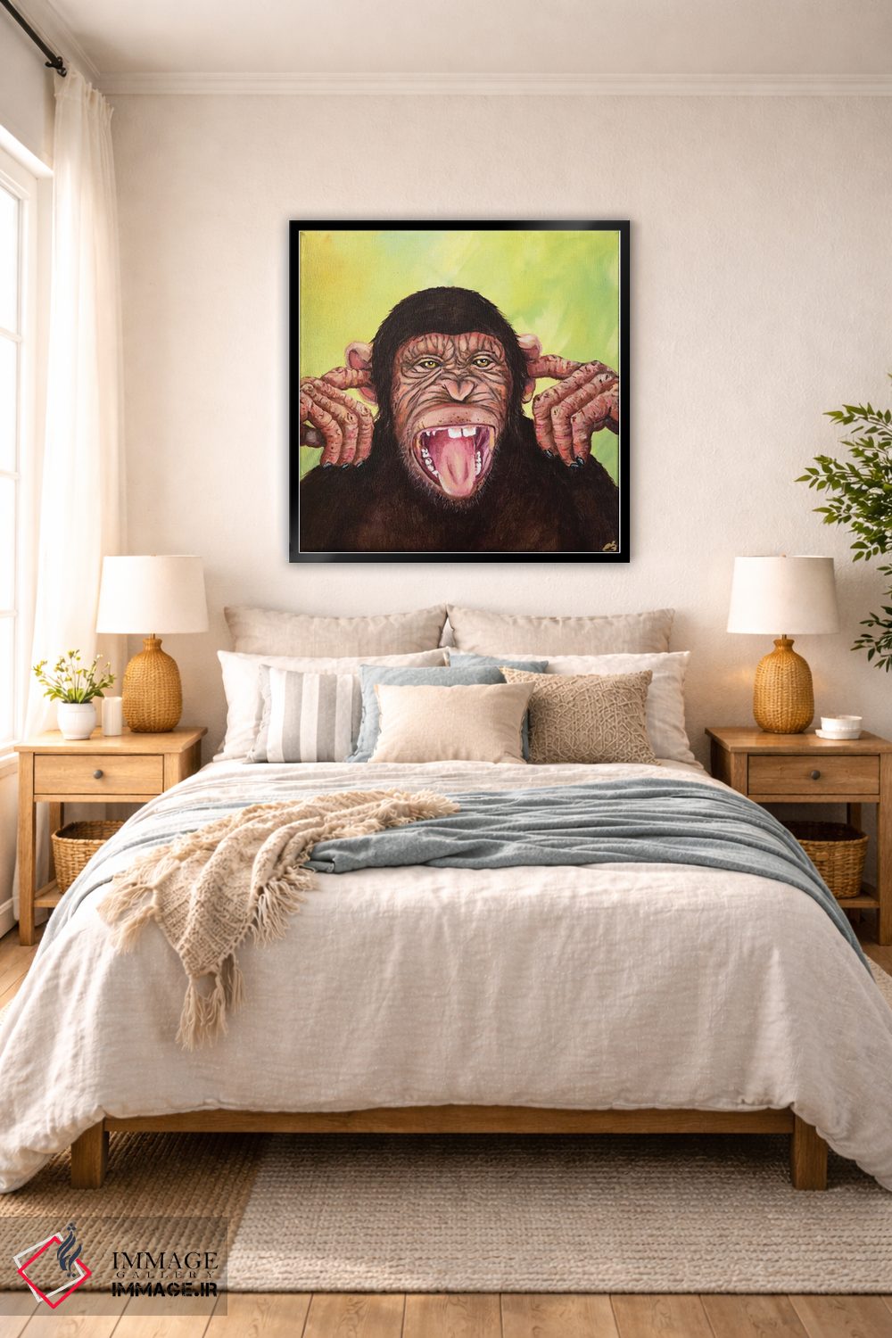 تابلو دکوراتیو ساکت باش اثر لنا اسمیرنوا - D6B