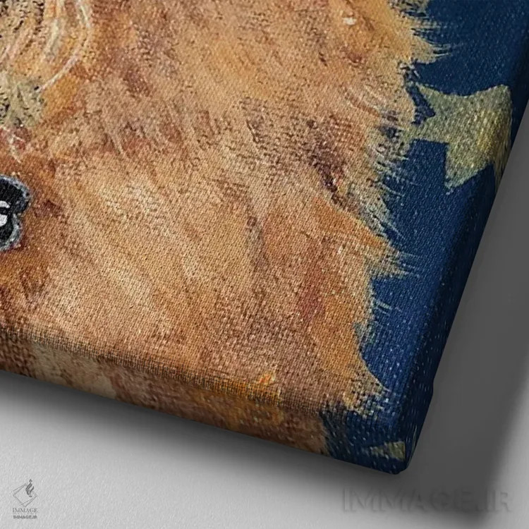 تابلو دکوراتیو لوویس اثر لنا اسمیرنوا - نمای نزدیک بافت بوم