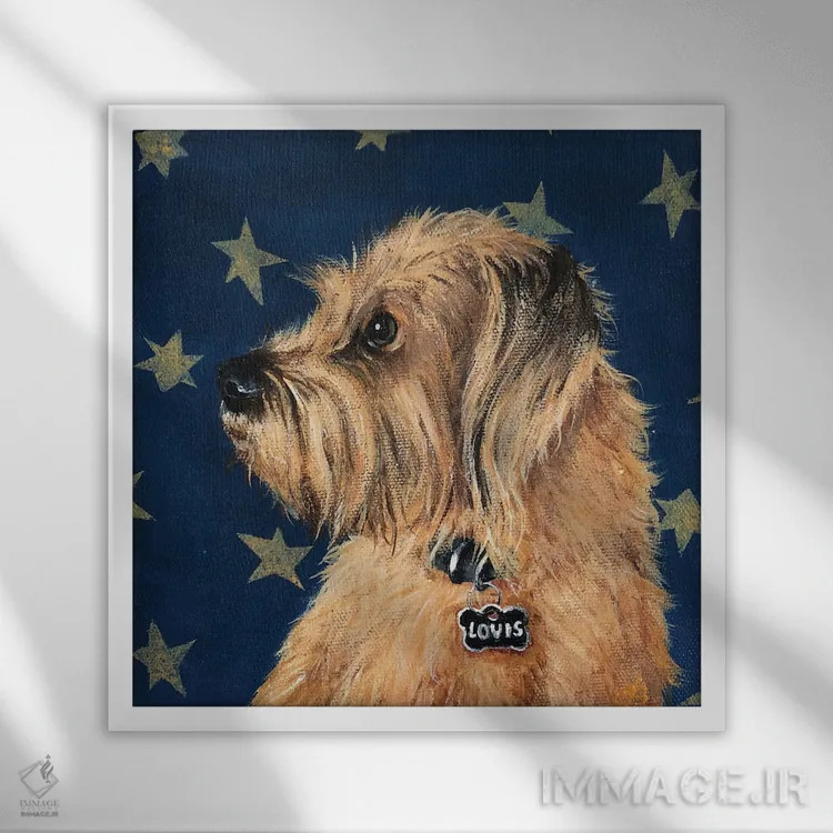 تابلو دکوراتیو لوویس اثر لنا اسمیرنوا - نمای قابدار سفید