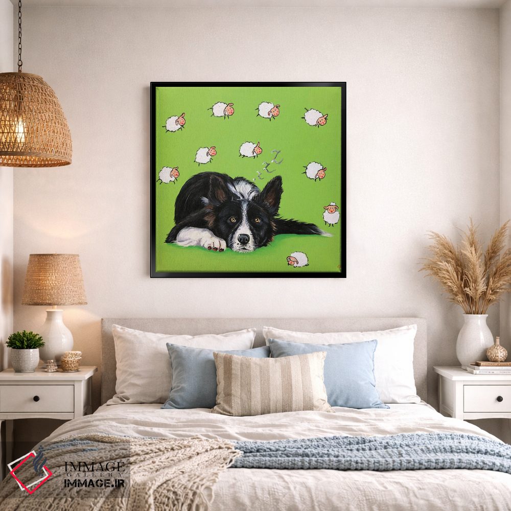 تابلو دکوراتیو شمردن گوسفندها اثر لنا اسمیرنوا - D1B