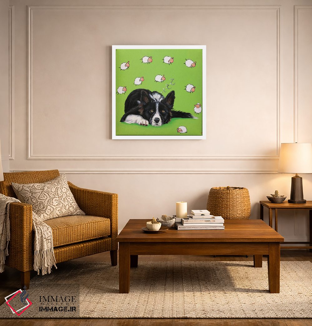 تابلو دکوراتیو شمردن گوسفندها اثر لنا اسمیرنوا - D4W