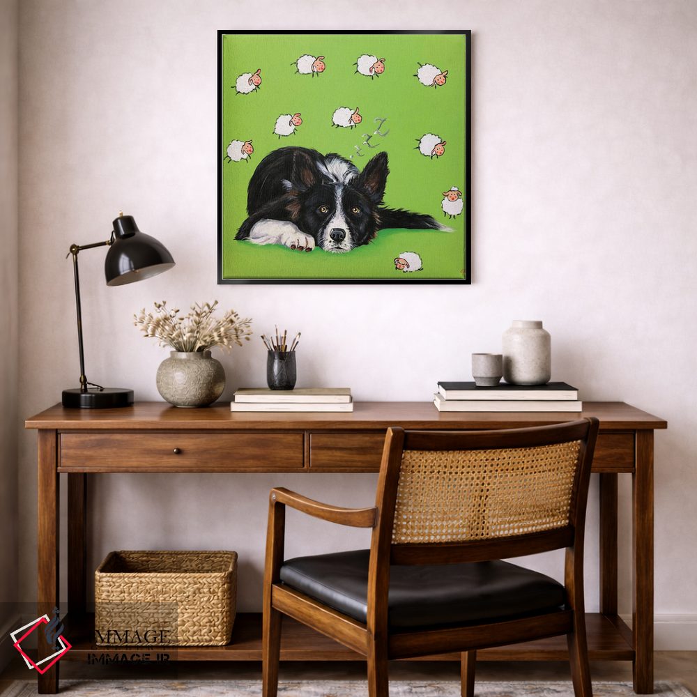 تابلو دکوراتیو شمردن گوسفندها اثر لنا اسمیرنوا - D6B