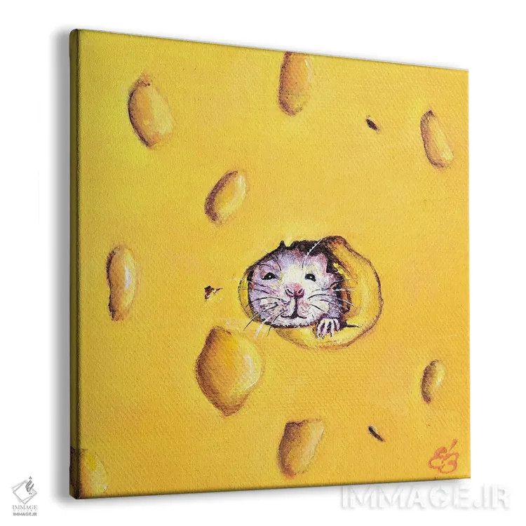 تابلو دکوراتیو لبخند بزن اثر لنا اسمیرنوا - نمای پرسپکتیو محصول