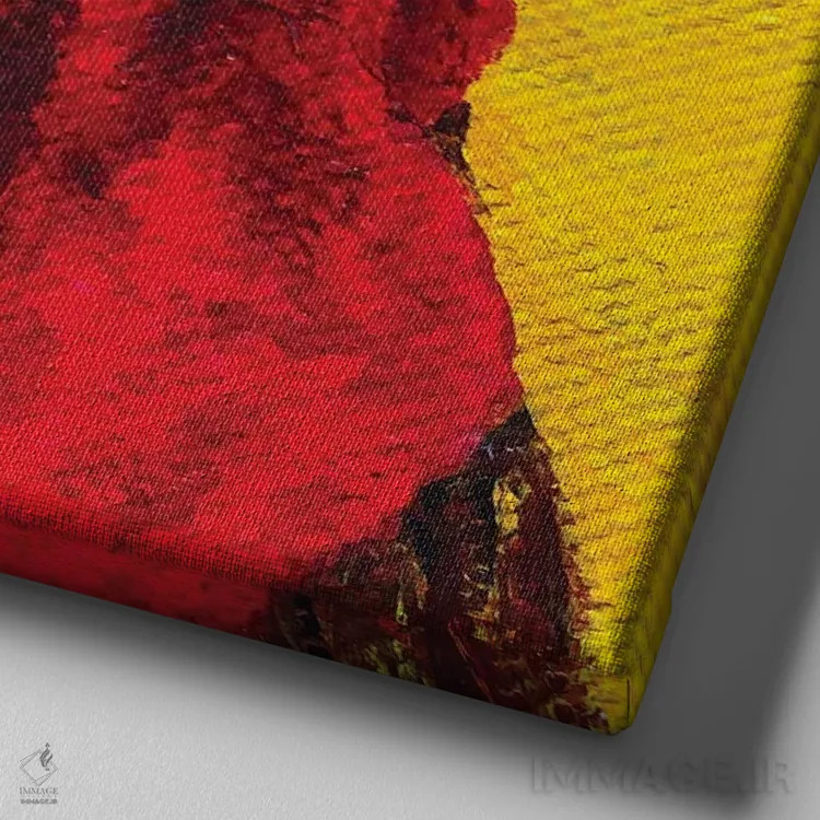 تابلو دکوراتیو من دیوانه ام اثر لنا اسمیرنوا - نمای نزدیک بافت بوم