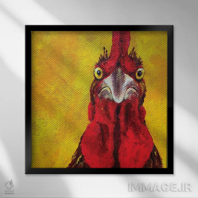 تابلو دکوراتیو من دیوانه ام اثر لنا اسمیرنوا - نمای قابدار مشکی