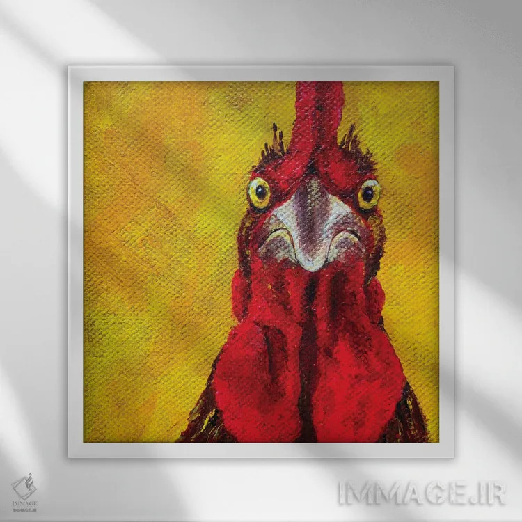 تابلو دکوراتیو من دیوانه ام اثر لنا اسمیرنوا - نمای قابدار سفید