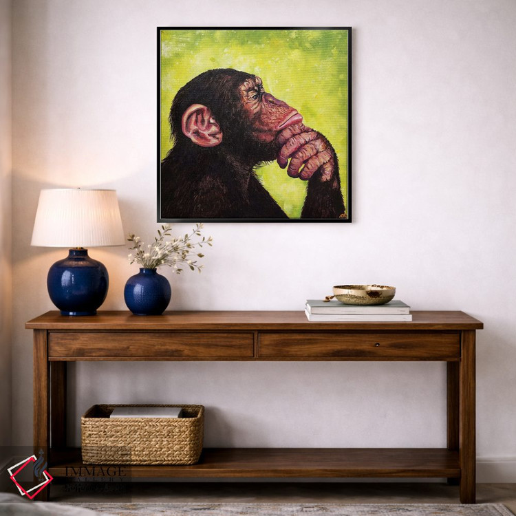 تابلو دکوراتیو متفکر اثر لنا اسمیرنوا - D5B