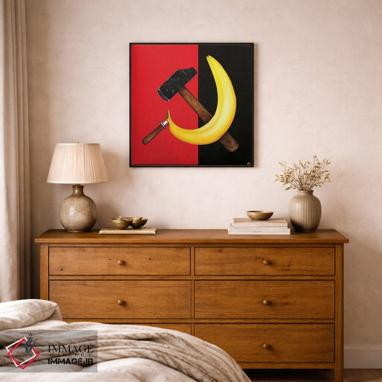 تابلو دکوراتیو داس و چکش اثر لنا اسمیرنوا - D1B