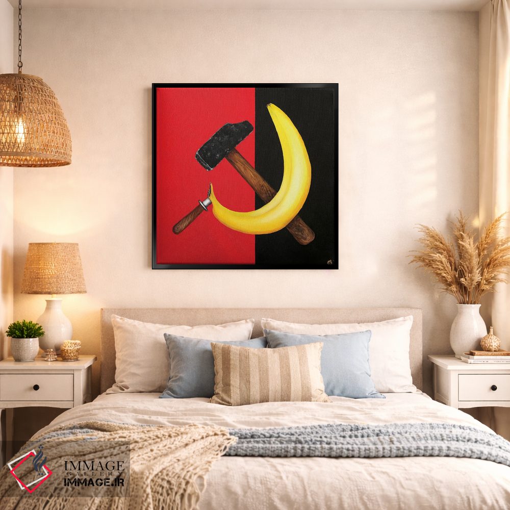 تابلو دکوراتیو داس و چکش اثر لنا اسمیرنوا - D2B