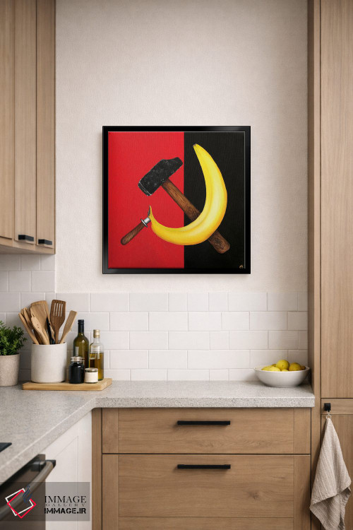 تابلو دکوراتیو داس و چکش اثر لنا اسمیرنوا - D6B