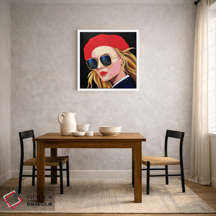 تابلو دکوراتیو شنل قرمزی اثر لنا اسمیرنوا - D3W
