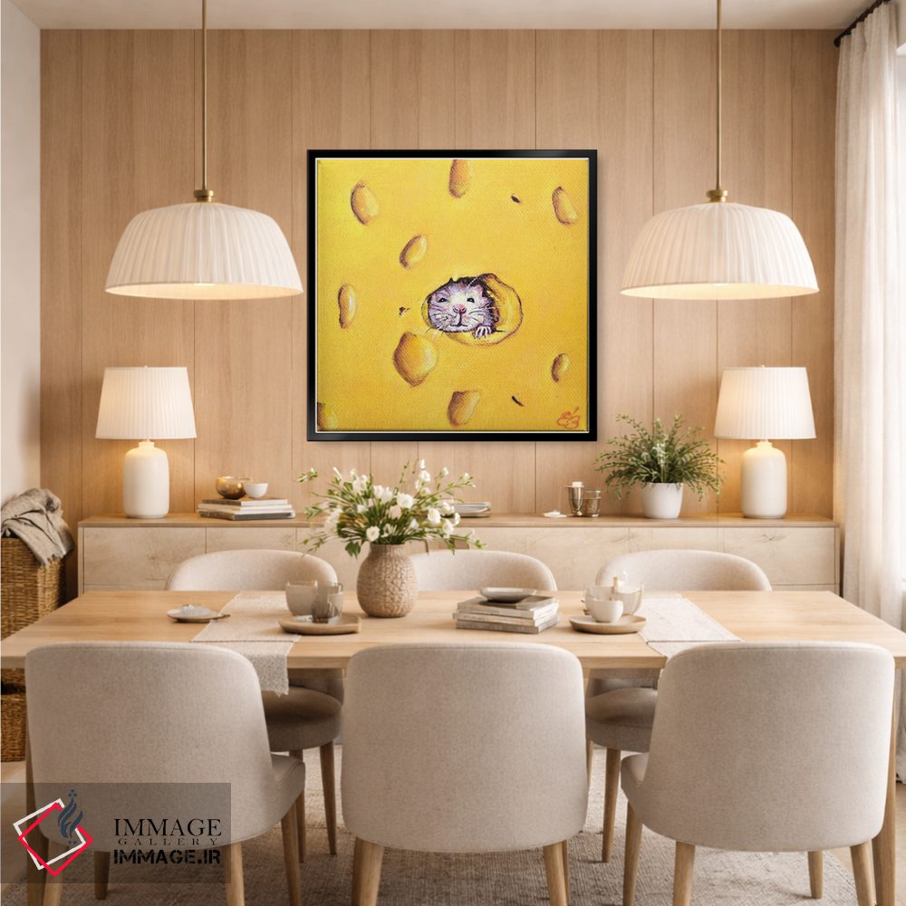 تابلو دکوراتیو لبخند بزن اثر لنا اسمیرنوا - D6B