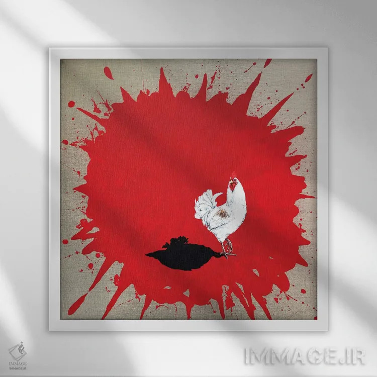 تابلو دکوراتیو فقط یک سایه IV اثر لنا اسمیرنوا - نمای قابدار سفید
