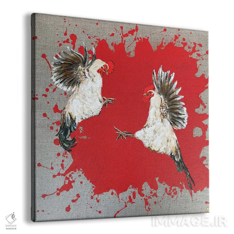 تابلو دکوراتیو بازی پرندگان اثر لنا اسمیرنوا - نمای پرسپکتیو محصول