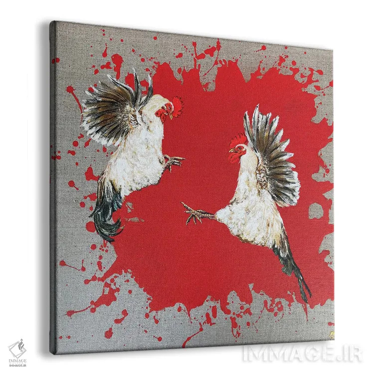 تابلو دکوراتیو بازی پرندگان اثر لنا اسمیرنوا - نمای پرسپکتیو محصول