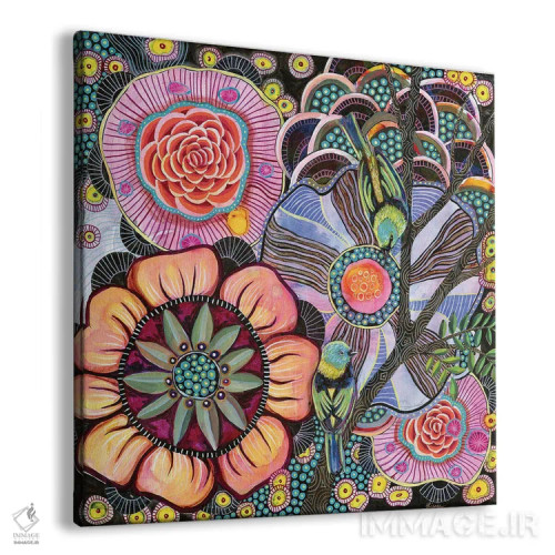 تابلو دکوراتیو تنجیرهای سبزسر اثر لینه آ توبیاس - نمای پرسپکتیو محصول