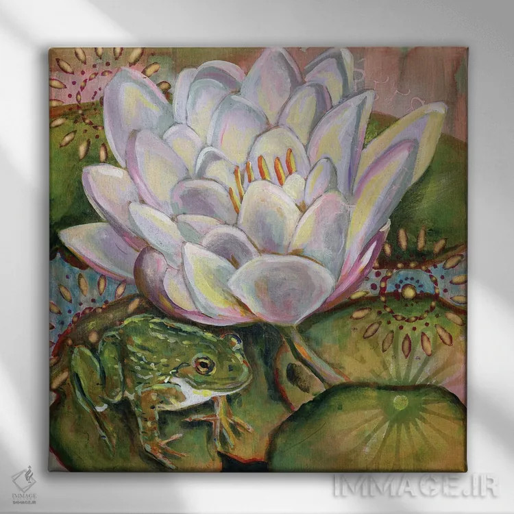 تابلو دکوراتیو قورباغه II اثر لینه آ توبیاس - نمای روبهرو روی دیوار