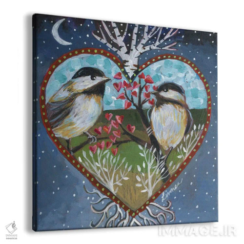 تابلو دکوراتیو قلب II اثر لینه آ توبیاس - نمای پرسپکتیو محصول