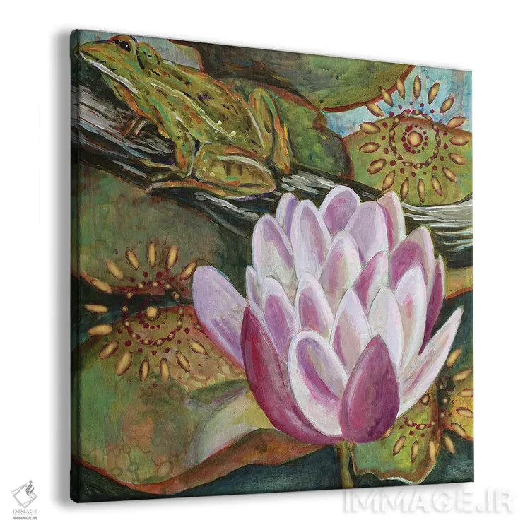 تابلو دکوراتیو قورباغه I اثر لینه آ توبیاس - نمای پرسپکتیو محصول