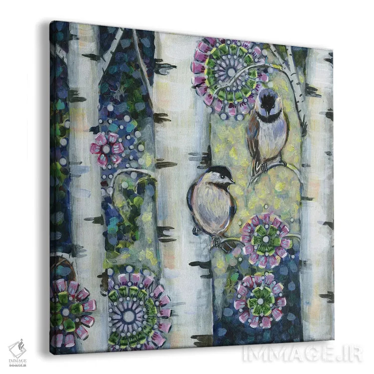 تابلو دکوراتیو چیکادی های زمستانی II اثر لینه آ توبیاس - نمای پرسپکتیو محصول