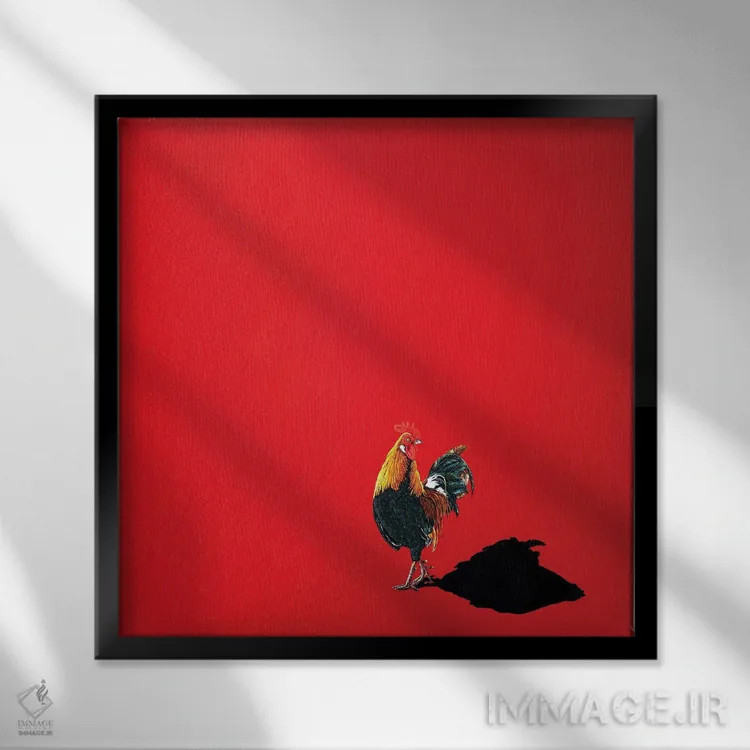 تابلو دکوراتیو فقط سایه ای برای هم نشینی V اثر لنا اسمیرنوا - نمای قابدار مشکی
