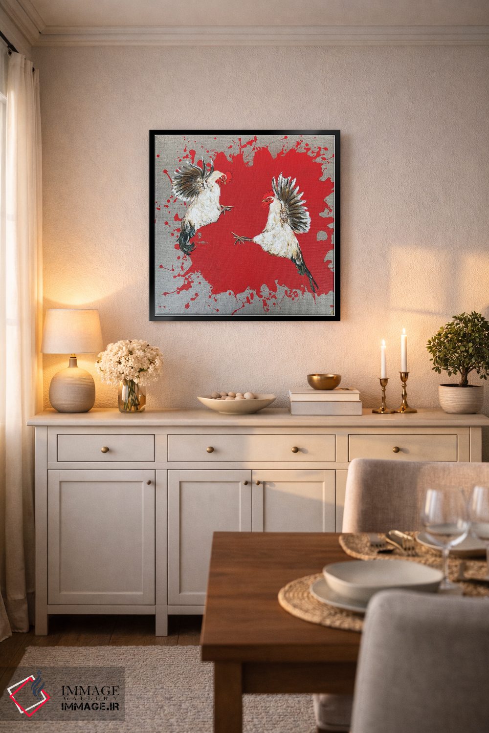 تابلو دکوراتیو بازی پرندگان اثر لنا اسمیرنوا - D6B