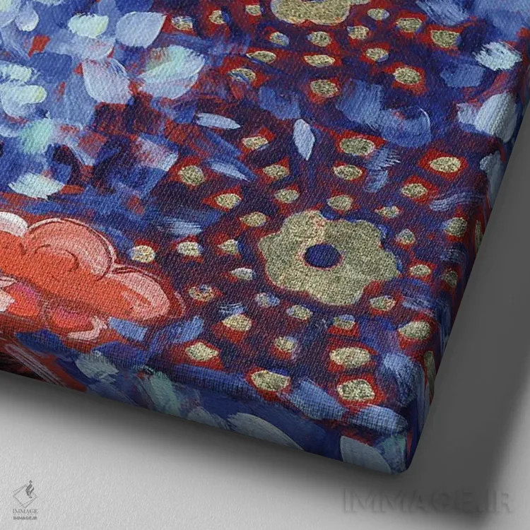 تابلو دکوراتیو تنجیر غربی اثر لینه آ توبیاس - نمای نزدیک بافت بوم