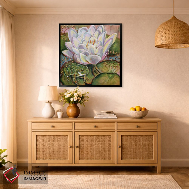 تابلو دکوراتیو قورباغه II اثر لینه آ توبیاس - D1B