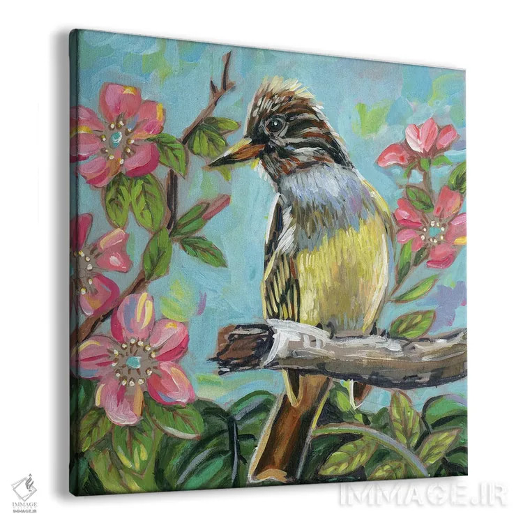 تابلو دکوراتیو مگس گیر تاج دار بزرگ اثر لینه آ توبیاس - نمای پرسپکتیو محصول