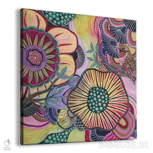 تابلو دکوراتیو مرغ مگس خوار پنهان اثر لینه آ توبیاس - نمای پرسپکتیو محصول