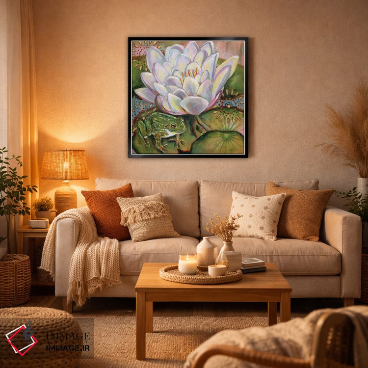 تابلو دکوراتیو قورباغه II اثر لینه آ توبیاس - D6B