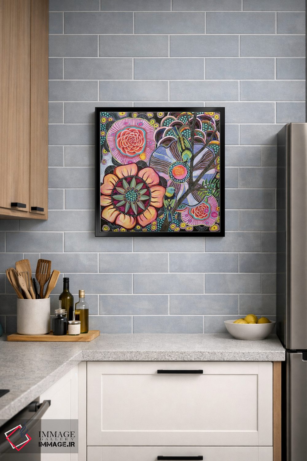 تابلو دکوراتیو تنجیرهای سبزسر اثر لینه آ توبیاس - D4B