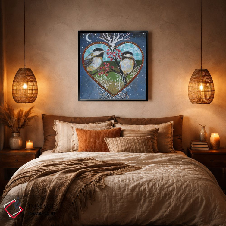 تابلو دکوراتیو قلب II اثر لینه آ توبیاس - D5B