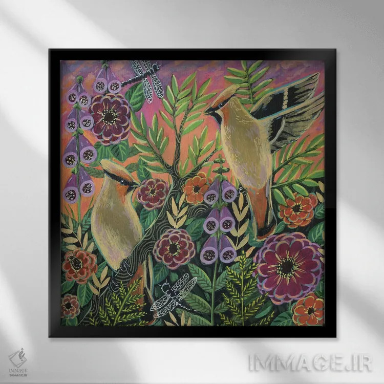 تابلو دکوراتیو آخرین نور اثر لینه آ توبیاس - نمای قابدار مشکی