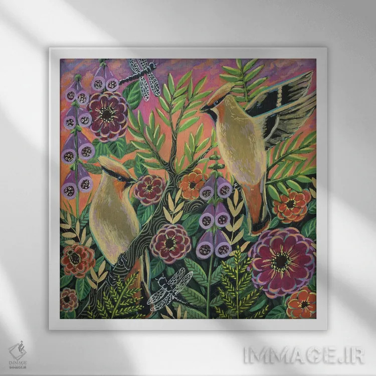 تابلو دکوراتیو آخرین نور اثر لینه آ توبیاس - نمای قابدار سفید