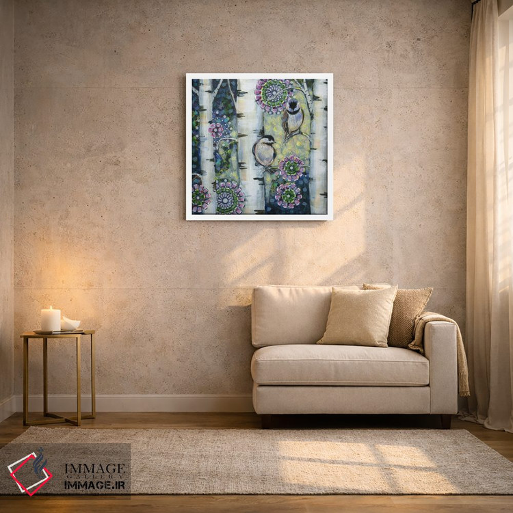 تابلو دکوراتیو چیکادی های زمستانی II اثر لینه آ توبیاس - D1W