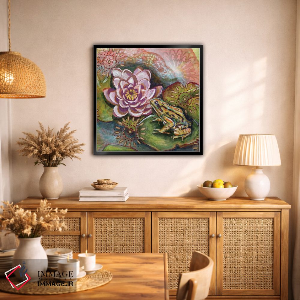 تابلو دکوراتیو قورباغه III اثر لینه آ توبیاس - D1B