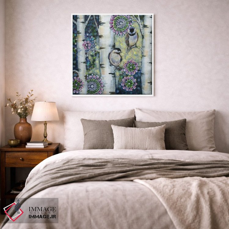 تابلو دکوراتیو چیکادی های زمستانی II اثر لینه آ توبیاس - D2W