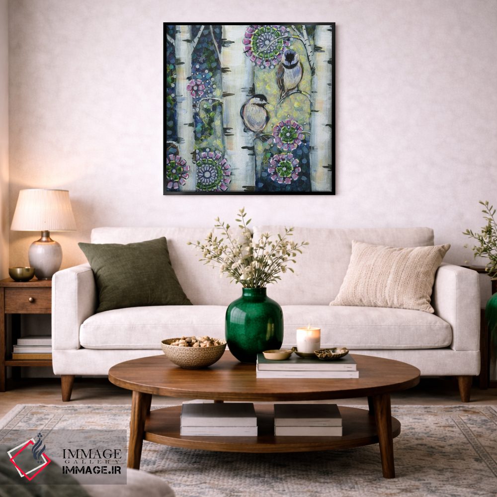 تابلو دکوراتیو چیکادی های زمستانی II اثر لینه آ توبیاس - D4B